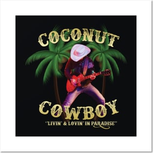 "Coconut Cowboy, Les Paul & Palm Trees" Posters and Art